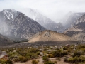 Clearing Storm & Blowing Snow in the Eastern Sierras