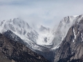 Clearing Storm & Blowing Snow in the Eastern Sierras