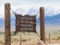 Sign - Manzanar War Relocation Center - National Historic Site