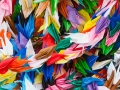 Colorful Origami Offerings - Manzanar War Relocation Center - National Historic Site