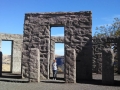 Kim at Maryhill Stonehenge WWI Memorial