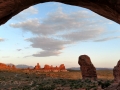 Sunset at Double Arch, Arches National Park