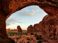 Sunset at Double Arch, Arches National Park