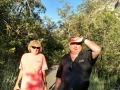 Kim and friend, Ron S., hiking in Little Cottonwood Canyon