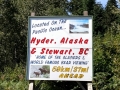 Glacier Highway - Stewart & Hyder Sign