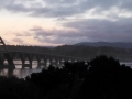 Alsea Bay Bridge at sunset