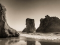 Bandon Rocks in Black & White