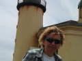 Kim at Coquille River Lighthouse