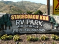 Banning Stagecoach KOA Entrance Sign