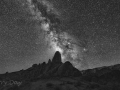 Milky Way Rise Over Tall Rocks - Alabama Hills, California