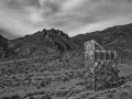 Moonlit Mine Frame on Cerro Gordo Road