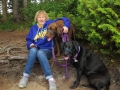 Kim & Pups on Cape Flattery Trail