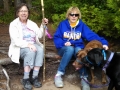 Mom, Kim & Pups on Cape Flattery Trail-MomNKimNPups