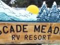 Cascade Meadows RV Resort Sign