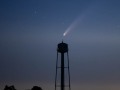 Comet NEOWISE and Water Tower - July 13, 2020 - Lucas Iowa