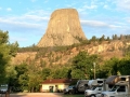 View from Devils Tower KOA