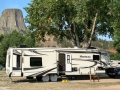 Our Rig at Devils Tower KOA - Great view from campground!