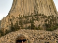 Kim Hiking the Tower Trail at Devils Tower