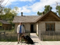 Jerry and the pups at Bannack State Park/Ghost Town