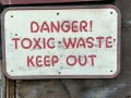 Bannack State Park/Ghost Town - Toxic Waste Warning at Mill - Mercury, cyanide, arsenic, heavy metals - Oh my!