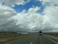 I-80 near Rawlins, Wyoming - Scattered showers, thunderstorms, sleet and snow showers!