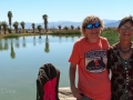 Kim visiting with long-time friend, Diane, near Yermo, California