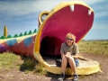 Kim-at-Flintstones-Snake-Tunnel