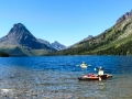 Glacier National Park - Kayakers on Two Medicine Lake