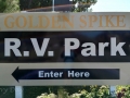 Golden Spike RV Park - Sign