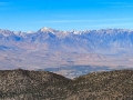 View from White Mountains & Ancient Bristlecone Pine Forest west towards Bishop, Round Valley and Horton Campground