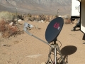 Securing our satellite dish against high winds