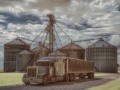 Semi Truck and Grain Elevator - Allerton, Iowa