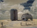 Two Silos and Barn - Lucas, Iowa