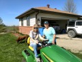 Kim & Shirley Getting Ready to Mow - New Virginia, Iowa