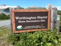 Worthington Glacier Sign