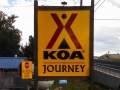 Klamath Falls KOA Journey Sign