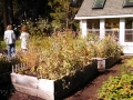 Potting shed & raised planting beds at Barbie & Gary's home, Sisters, Oregon