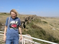 Kim at the Buffalo Jump Overlook