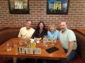 Kim & I enjoying pizza and brews with friends, Alan and Nathalie, at Worthy Brewing Company, Bend, Oregon