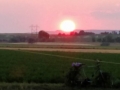 Sunset view at the Hardin KOA