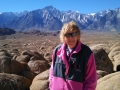 Kim at the Alabama Hills, near Lone Pine, CA