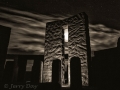 Maryhill Stonehenge by Night (b/w)