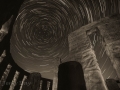 Maryhill Stonehenge by Night (b/w)