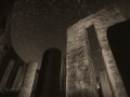 Maryhill Stonehenge by Night (b/w)