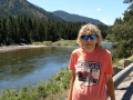 Kim at the Blackfoot River