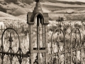 Bannack State Park/Ghost Town - Cemetery - black & white