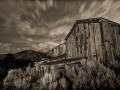 Bannack State Park/Ghost Town - Mill - black & white