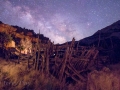 Corral and Milky Way at Chew Ranch - Dinosaur National Monument, Utah/Colorado