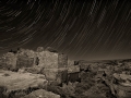 Star Trails and Moonlight Over Lomaki Ruins, Wupatki National Monument