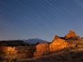 Star Trails and Moonlight Over Lomaki Ruins, Wupatki National Monument